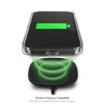 כיסוי לאייפון 14 שקוף מערבולת שחור Gear4 Milan Snap תומך MagSafe