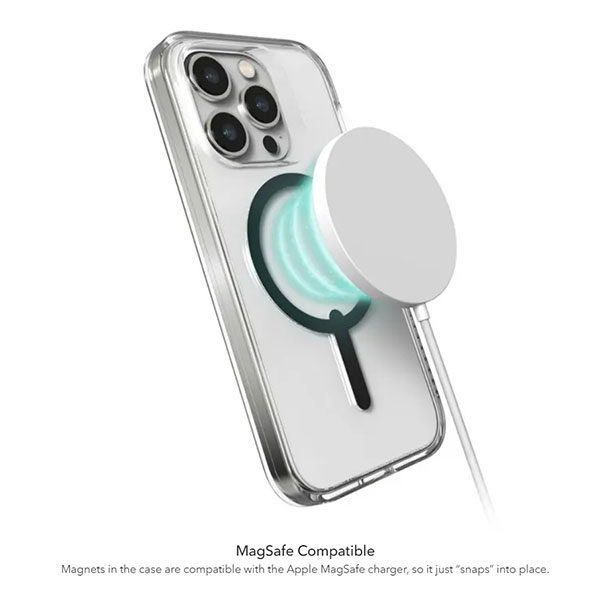 כיסוי Gear4 לאייפון 14 פרו שקוף שקיעה Milan Snap תומך MagSafe