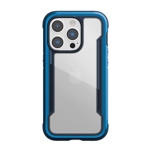 כיסוי לאייפון 14 פרו מקס כחול שקוף אלומיניום Raptic Shield