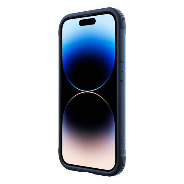 כיסוי לאייפון 14 פרו כחול שקוף אלומיניום Raptic Shield