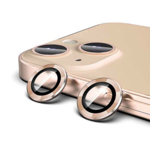 מגן מצלמה לאייפון 14 פלוס זהב עמיד וקשיח Camera Lens Protector