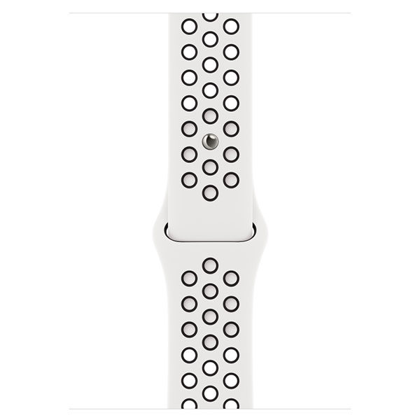 רצועה לאפל ווטש 45 מ"מ מקורית לבן שחור Apple Watch Sport Nike Band