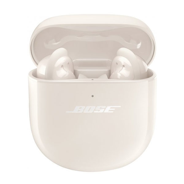 אוזניות אלחוטיות Bose לבן שמנת Quiet Comfort II עם סינון רעשים מובנה