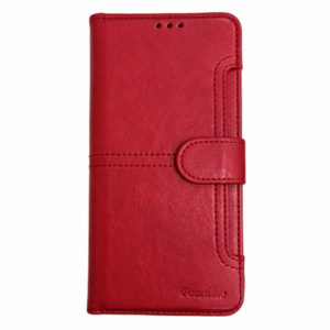 כיסוי לאייפון 13 פרו ארנק ספר אדום iDeal Pouchino Classic