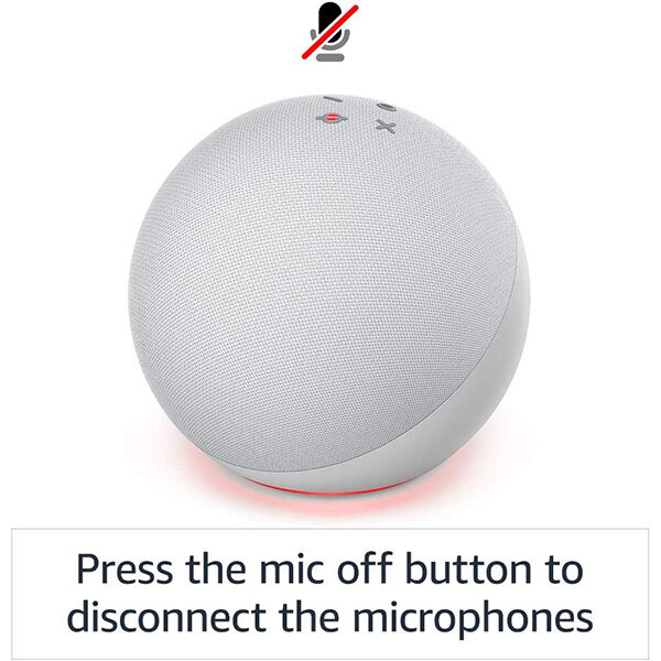 רמקול חכם Amazon Echo Dot 4th Gen 2020 לבן