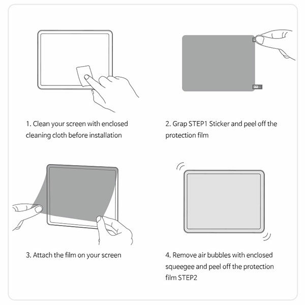 מגן מסך שומר פרטיות לאייפד אייר 10.9 דור 4 ועד 5 עם תחושת נייר SView Paper