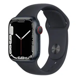 שעון חכם Apple Watch Series 7 41mm שחור אלומיניום תומך GPS ו-Cellular עם רצועת Sport Band