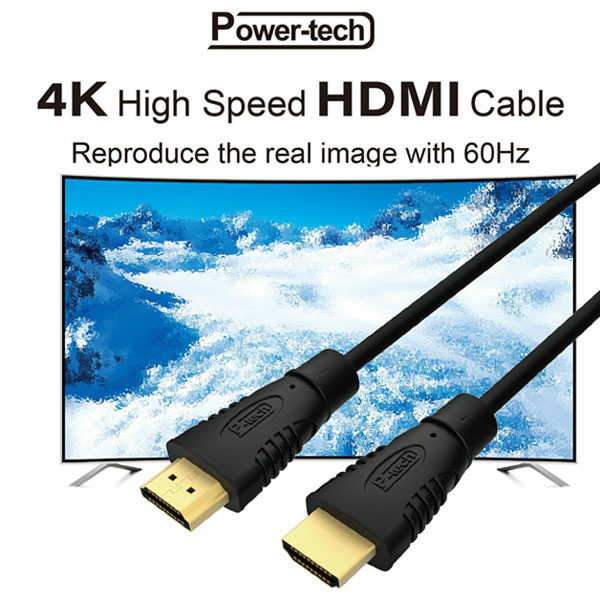 כבל HDMI תומך 4K עם 60Hz באורך 3 מטר Power-tech