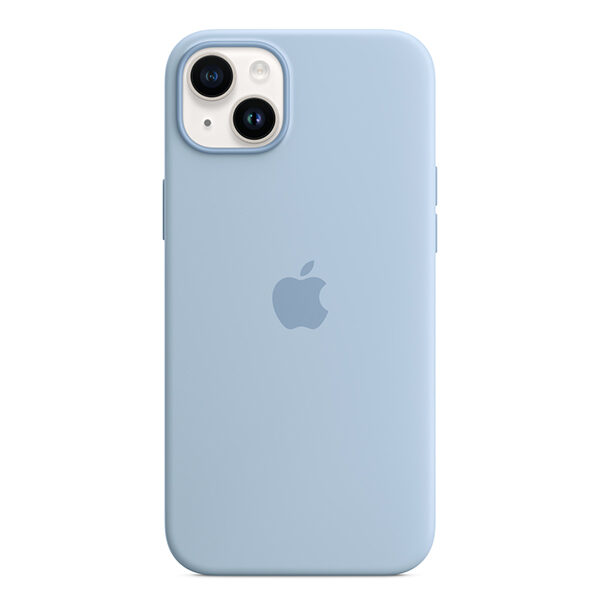 כיסוי מקורי לאייפון 14 פלוס כחול שמיים סיליקון
