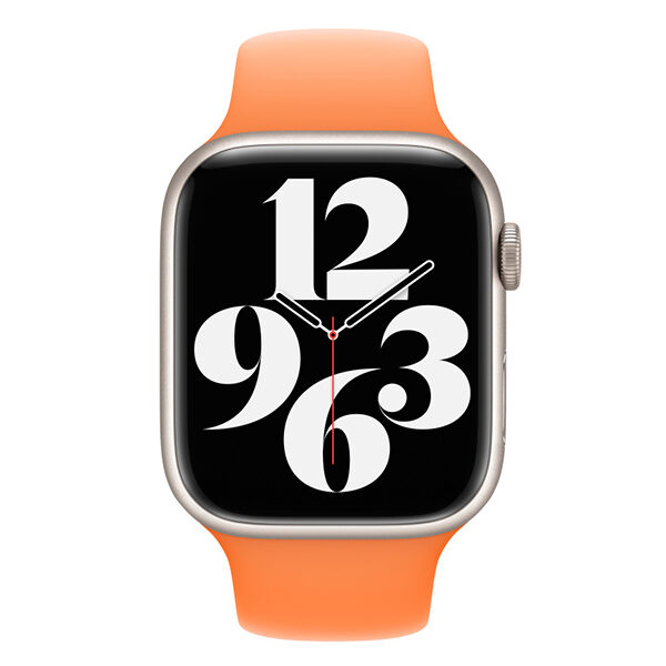 רצועה לאפל ווטש 45 מ"מ מקורית Apple Watch Sport Band כתום בהיר