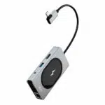 Untitled 1מפצל 9 ב-1 מ-USB-C עם טעינה אלחוטית XO-HUB007 אפור