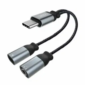 מפצל לגלקסי מ-USB-C ל-USB-C ו-AUX לאודיו וטעינה XO-NB160A