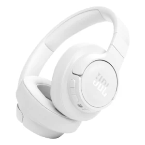 אוזניות אלחוטיות JBL Tune 770NC בצבע לבן | סינון רעשים, סאונד JBL Bass וסוללה ל-70 שעות