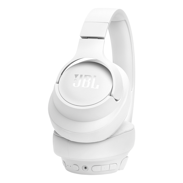 אוזניות אלחוטיות JBL Tune 770NC בצבע לבן | סינון רעשים, סאונד JBL Bass וסוללה ל-70 שעות