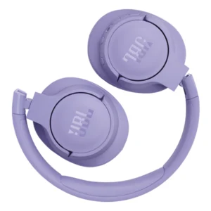 אוזניות אלחוטיות JBL Tune 770NC בצבע סגול | סינון רעשים, סאונד JBL Pure Bass וסוללה ל-70 שעות
