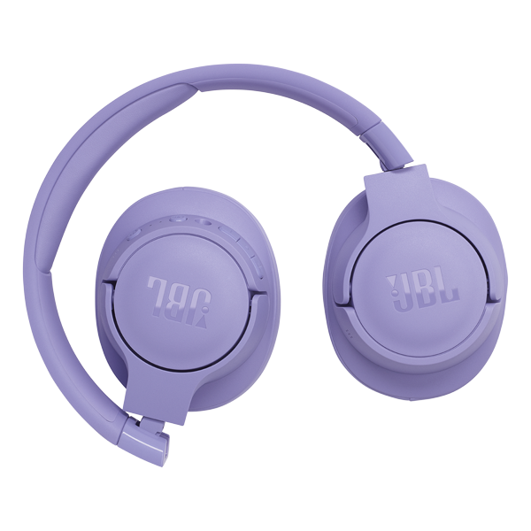 אוזניות אלחוטיות JBL Tune 770NC בצבע סגול | סינון רעשים, סאונד JBL Pure Bass וסוללה ל-70 שעות