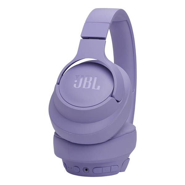 אוזניות אלחוטיות JBL Tune 770NC בצבע סגול | סינון רעשים, סאונד JBL Pure Bass וסוללה ל-70 שעות