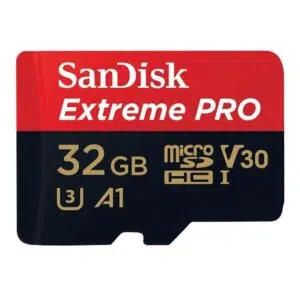 כרטיס זיכרון 32 גיגה מהיר עם מתאם Sandisk Extreme Pro