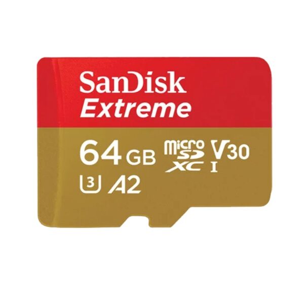 כרטיס זיכרון 64 ג'יגה סאן דיסק Extreme Micro Sdxc Card