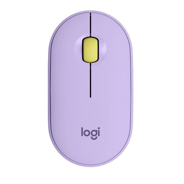 עכבר בלוטוס שקט סגול 2 Logitech M350S Pebble בעל מבנה שטוח