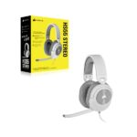 אוזניות גיימינג חוטיות Corsair Hs55 Stereo לבן (2)