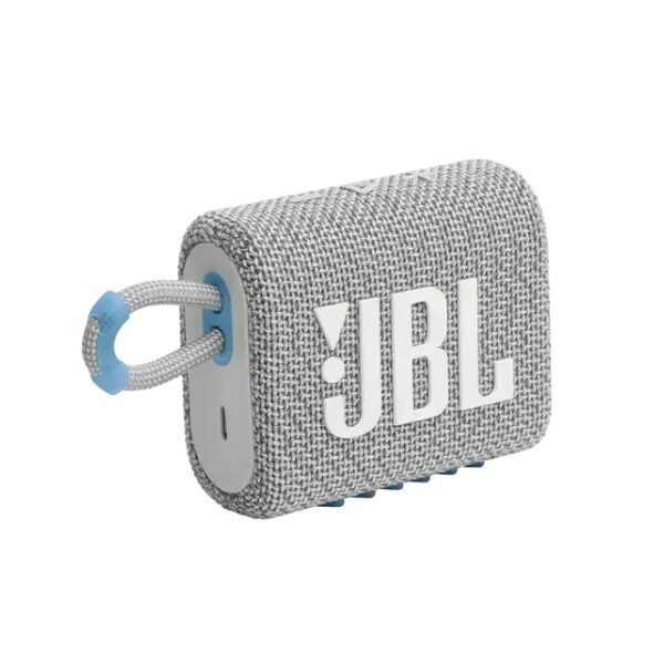 רמקול Jbl Go 3 Eco לבן עשוי מחומרים ממוחזרים (5)