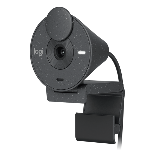מצלמת רשת Logitech 1080p HD Webcam Brio 300 שחור