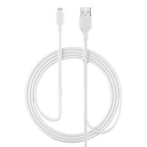 כבל USB-A לאייפון PVC טעינה וסנכרון 2 מטר Miracase לבן