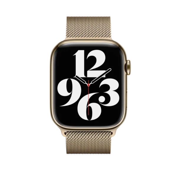 רצועת מתכת זהב מקורית ל Apple Watch Milanese Loop Band 42/44/45/49