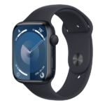שעון חכם Apple Watch Series 9 מידה 45mm שחור תומך GPS ו-Cellular