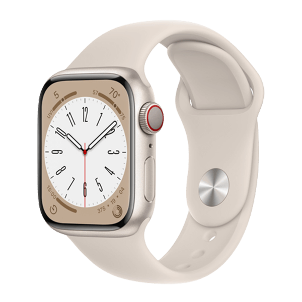 שעון חכם אפל Apple Watch Series 8 מידה 41mm זהב תומך GPS