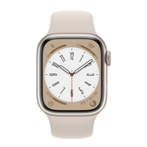 שעון חכם אפל Apple Watch Series 8 מידה 41mm זהב תומך GPS