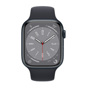שעון חכם אפל Apple Watch Series 8 מידה 45mm שחור תומך GPS