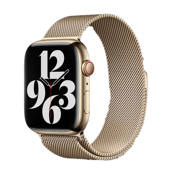 רצועה לשעון אפל 41 מ”מ מקורית זהב Apple Watch Gold Milanese Loop - Small