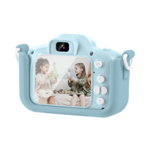 מצלמת ילדים XJ01 בעלת עדשה כפולה XO כחול
