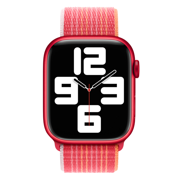 רצועה לשעון אפל 45 מ”מ מקורית Apple Watch RED Sprot Loop אדום 42/44/45 מ”מ
