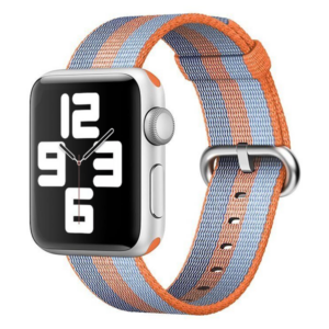 רצועה לשעון אפל 41 מ”מ מקורית Apple Watch Orange Woven Nylon כתום 38/40/41 מ”מ
