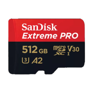 כרטיס זיכרון 512 גיגה מהיר עם מתאם Sandisk Extreme Pro