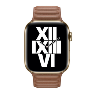 רצועת עור לשעון אפל 45 מ”מ מקורית חום אוכף Apple Watch Leather Saddle Brown Link M מתאים 42/44/45/49 מ”מ מחיר מיוחד לזמן מוגבל