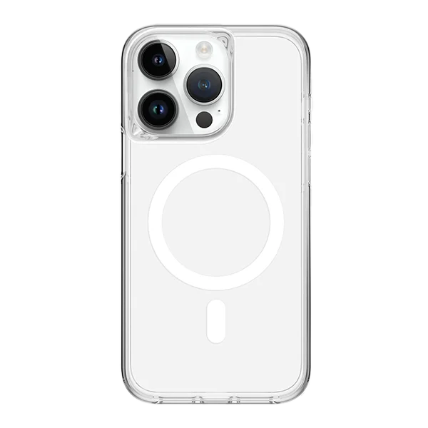 כיסוי לאייפון 15 פלוס שקוף חלק דק תומך MagSafe אלגנטי Skech Crystal