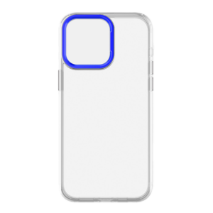 כיסוי לאייפון 15 שקוף כחול חלק דק תומך MagSafe אלגנטי Skech Duo