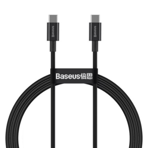 כבל טעינה מהירה USB-C לUSB-C באורך 1 מטר Baseus Superior 100W כבל מהיר במיוחד 12 חודשי אחריות