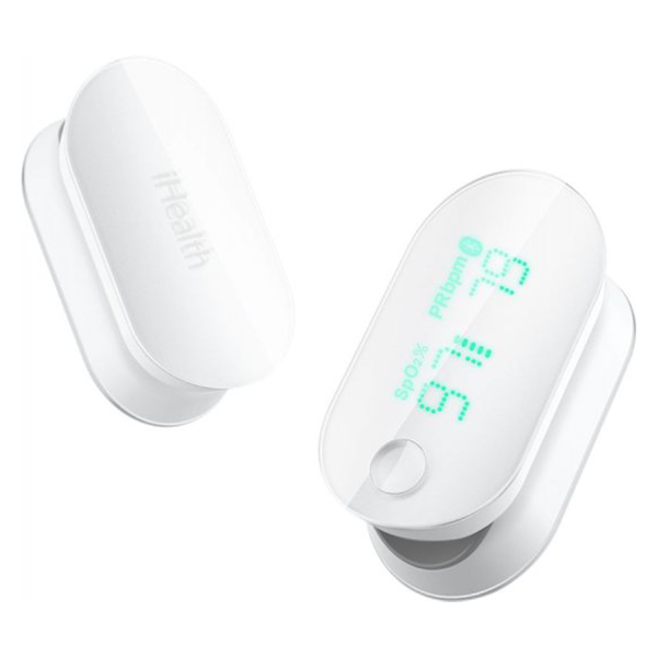מד סיטוראציה Smart Pulse Oximeter - iHealth Air מאפשר מדידה בזמן אמת של SpO2 ודופק