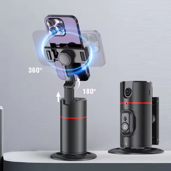 גימבל שולחני מקצועי שחור לצילום פנורמי 360 מעלות דגם P02