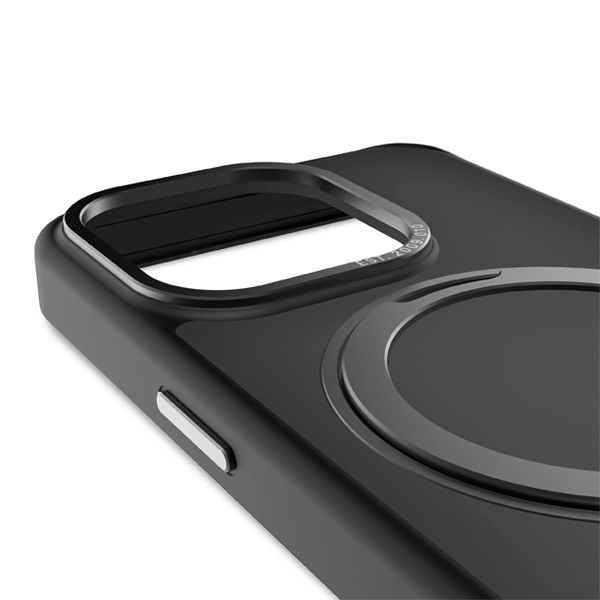 כיסוי לאייפון 15 פרו שחור עם תופסן Decoded MagSafe אופנתי ועמיד
