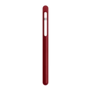 כיסוי עור Apple Pencil אדום אפל מקורי לאחסון והגנה מקסימלית על העט שלך 2