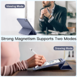 כיסוי פוליו לבנדר iPad 10.9 (דור עשירי) עם מקום לעט בעיצוב אופנתי ועמיד במיוחד