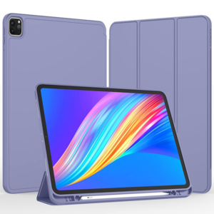 כיסוי פוליו לבנדר iPad Pro 12.9 עם מקום לעט בעיצוב אופנתי ועמיד במיוחד
