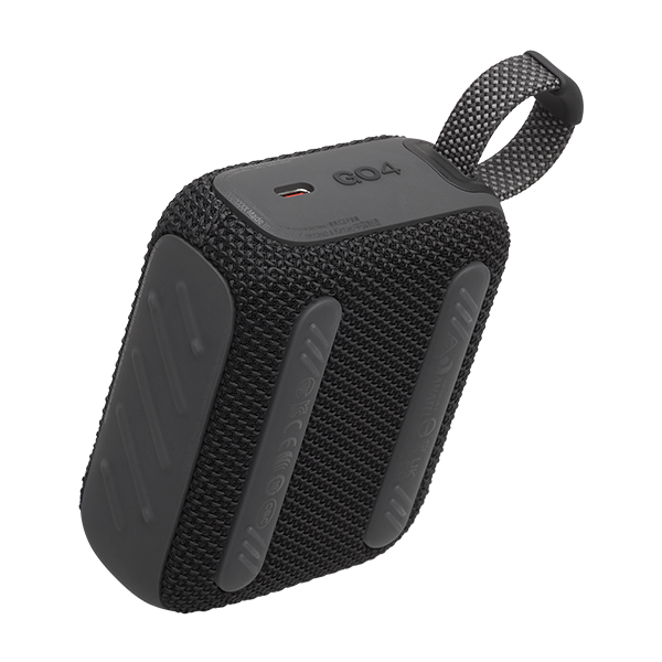 רמקול JBL Go 4 שחור נייד עם סאונד עוצמתי ועמידות למים