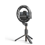 מוט סלפי עם רינג לייט 10 אינץ' ושלט רחוק | Yesido SF12